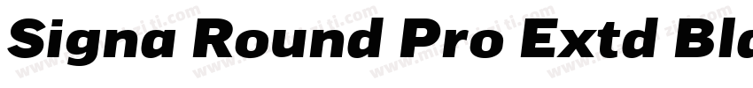 Signa Round Pro Extd Black字体转换